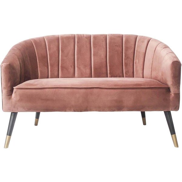 Sofa en velours pieds bicolores en bois  royal