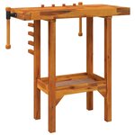 vidaXL Établi avec étaux 92x48x83 cm Bois massif d'acacia
