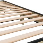 vidaXL Cadre de lit chêne sonoma 90x200 cm bois d'ingénierie et métal
