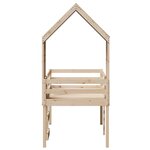 vidaXL Lit haut avec toit 90x200 cm bois de pin massif