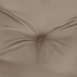 vidaXL Coussins de chaise à dossier haut lot de 4 taupe tissu oxford
