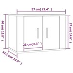vidaXL Ensemble de meubles TV 3 Pièces Chêne marron Bois d'ingénierie