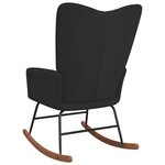 vidaXL Chaise à bascule Noir Velours