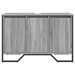 vidaXL Armoire lavabo de salle de bain sonoma gris 91x35x60 cm