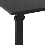 vidaXL Mobilier d'extérieur 4 Pièces avec coussins Résine tressée Noir