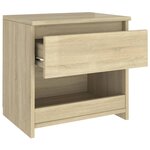 vidaXL Table de chevet Chêne sonoma 40x30x39 cm Aggloméré