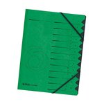 trieur easyorga, A4, carton, 12 compartiments, vert HERLITZ