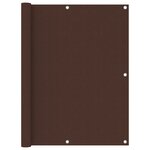 vidaXL Écran de balcon Marron 120x300 cm Tissu Oxford