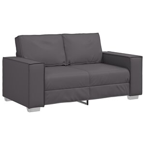 Canapé Loveseat vidaXL Gris 120 cm en simili cuir
