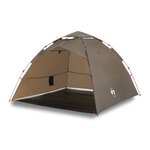 vidaXL Tente de pêche 4 personnes vert olive libération rapide
