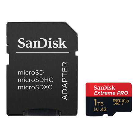 Sandisk sandisk extreme pro microsdxc uhs-i u3 v30 a2 1 to + adaptateur sd  - La Poste