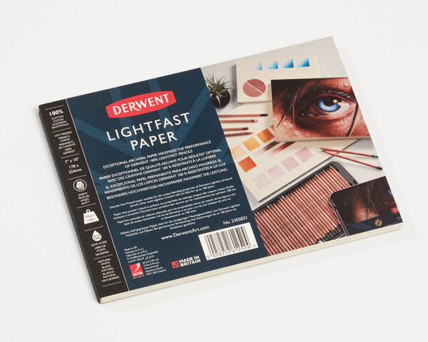 DERWENT - LIGHTFAST - bloc 1 côté collé 300 gsm - 18x25 5 cm