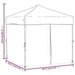 vidaXL Tente de réception pliable avec parois Bleu 2x2 m