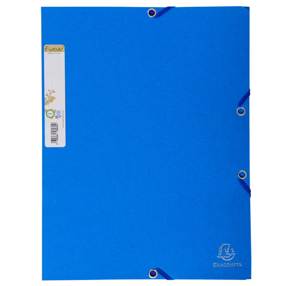 Chemise à élast.3Rab FOREVER Bleu France EXACOMPTA