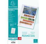 Sachet 100 Pochettes Polypropylène Grainé 12/100e - A4 - Cristal - X 10 - Exacompta