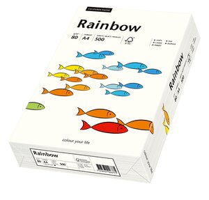 Ramette de 500 feuilles papier multifonction Rainbow A4 80 g Blanc Naturel PAPYRUS
