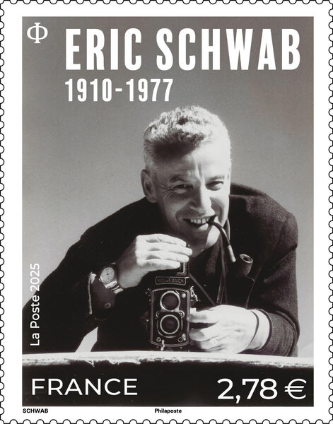 Timbre - Eric Schwab (1910-1977) - Lettre verte