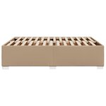 vidaXL Cadre de lit Cappuccino 140x190 cm Similicuir