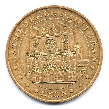 Mini médaille monnaie de paris 2007 - cathédrale saint-jean de lyon