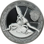 Pièce de monnaie en Argent 10 Dollars g 62.2 (2 oz) Millésime 2016 Eternal Sculptures CUPID AND PSYCHE