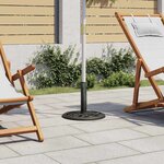 vidaXL Socle de parasol Vert 40x40x32 cm Fonte