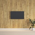 vidaXL Panneaux muraux Aspect bois Marron PVC 2 06 m²