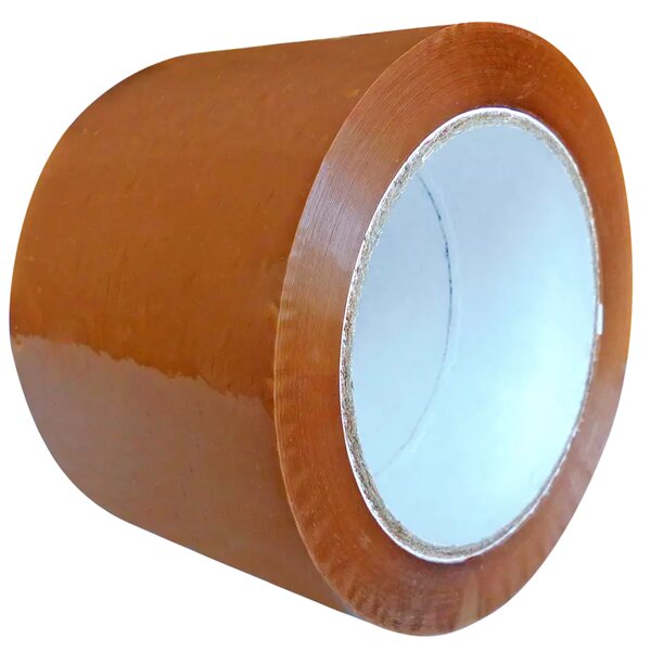 Ruban adhésif polypropylène colle renforcée – 4 rouleaux 75 mm x 100 m havane – Bulteau Systems