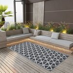 vidaXL Tapis d'extérieur Noir 160x230 cm PP