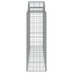 vidaXL Paniers à gabions arqués 40 Pièces 200x50x120/140 cm Fer galvanisé