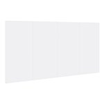 vidaXL Tête de lit avec armoires blanc 160 cm bois d'ingénierie
