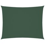 vidaXL Voile de parasol tissu oxford rectangulaire 6x7 m vert foncé