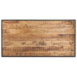 vidaXL Table de salle à manger 140 cm Bois de manguier brut