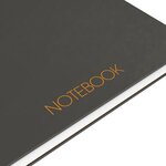 Cahier NOTEBOOK spirale A5+ 160 p perforées 80g 5x5 Couverture Rigide Gris OXFORD