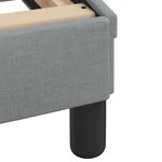 vidaXL Lit avec matelas gris clair 140x190 cm tissu