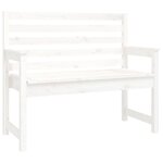 vidaXL Ensemble à manger de jardin 4 Pièces blanc bois massif de pin