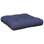vidaXL Coussin de palette bleu marine 60x61 5x10 cm tissu