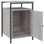 vidaXL Table de chevet sonoma gris 40x42x60 cm bois d'ingénierie