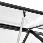 vidaXL Serre avec cadre de base Anthracite Aluminium 7 03 m²