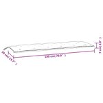 vidaXL Coussins de banc de jardin lot de 2 rouge bordeaux tissu Oxford