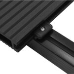 vidaXL Panneaux de terrasse WPC avec accessoires 20 m² 4 m Anthracite