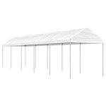 vidaXL Belvédère avec toit blanc 11 15x2 28x2 69 m polyéthylène