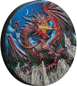 Pièce de monnaie en Argent 5 Dollars g 155.5 (5 oz) Millésime 2023 DRAGON