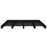 vidaXL Lit de palette noir 120x190 cm Bois pin massif Petit Double