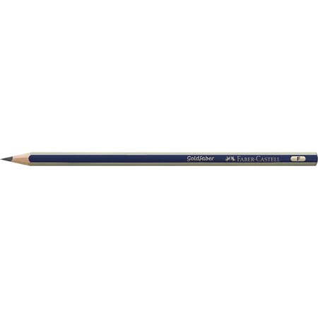 Crayon graphite artiste GOLDFABER hexagonal F FABER-CASTELL