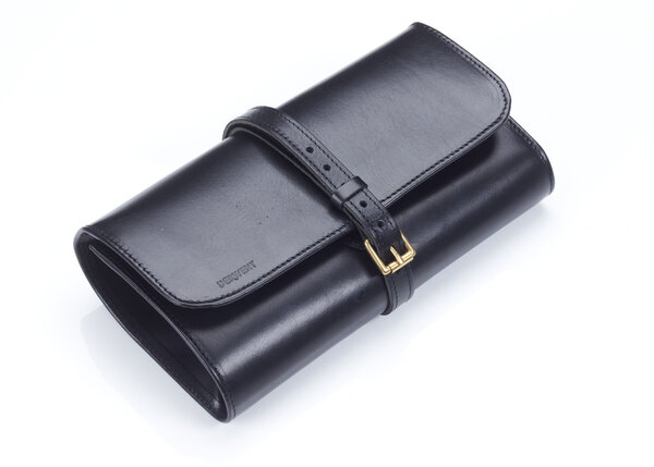 Trousse beaux-arts RolletGo en cuir Noir Derwent