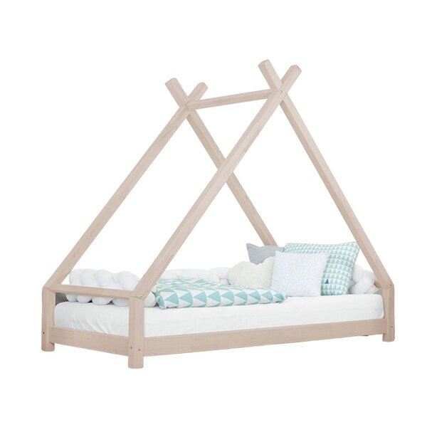 Lit tipi enfant TAHUKA 140 x 200 beige