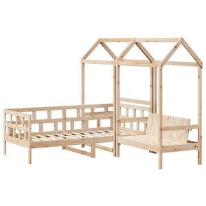 vidaXL Ensemble de lit de jour avec toit 80x200 cm bois de pin massif
