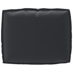 vidaXL Coussin de Pallet pour Dossier Noir 50x40x12 cm Tissu Oxford