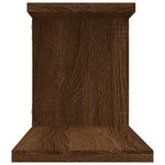 vidaXL Étagère TV murale Chêne marron 125x18x23 cm Bois d'ingénierie