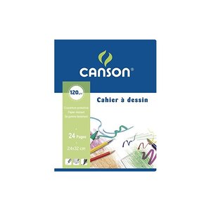Pochette CANSON - Papier à dessin Blanc recyclé 24X32 10 feuilles
